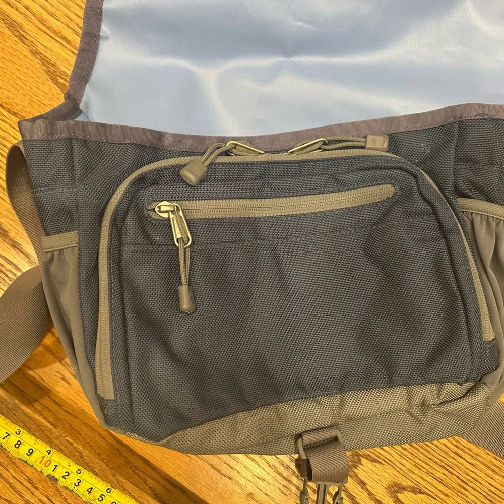 The North Face Blue and Gray Messenger Bag